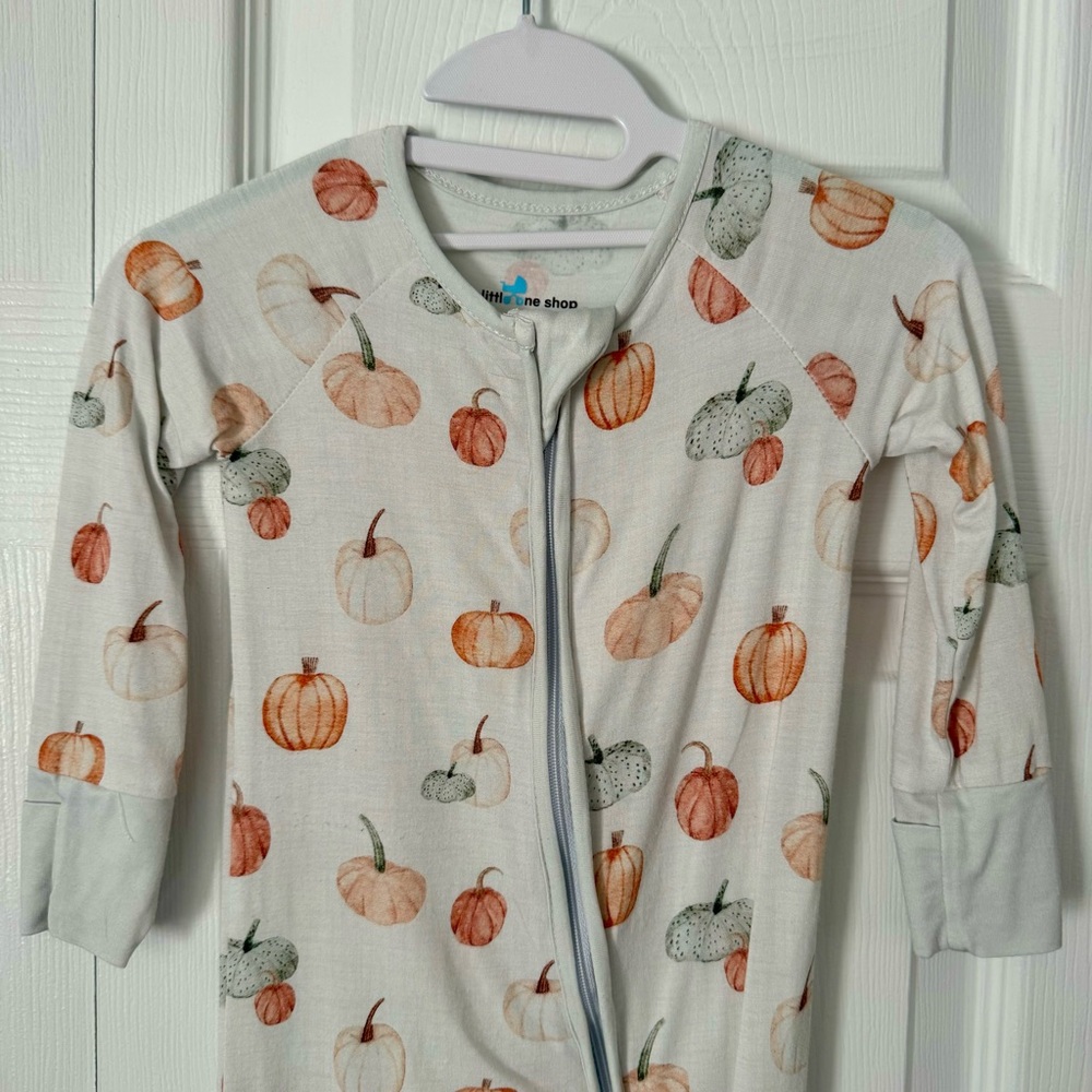 Little One Shop Pumpkin Bamboo Sleeper, 6-12 months